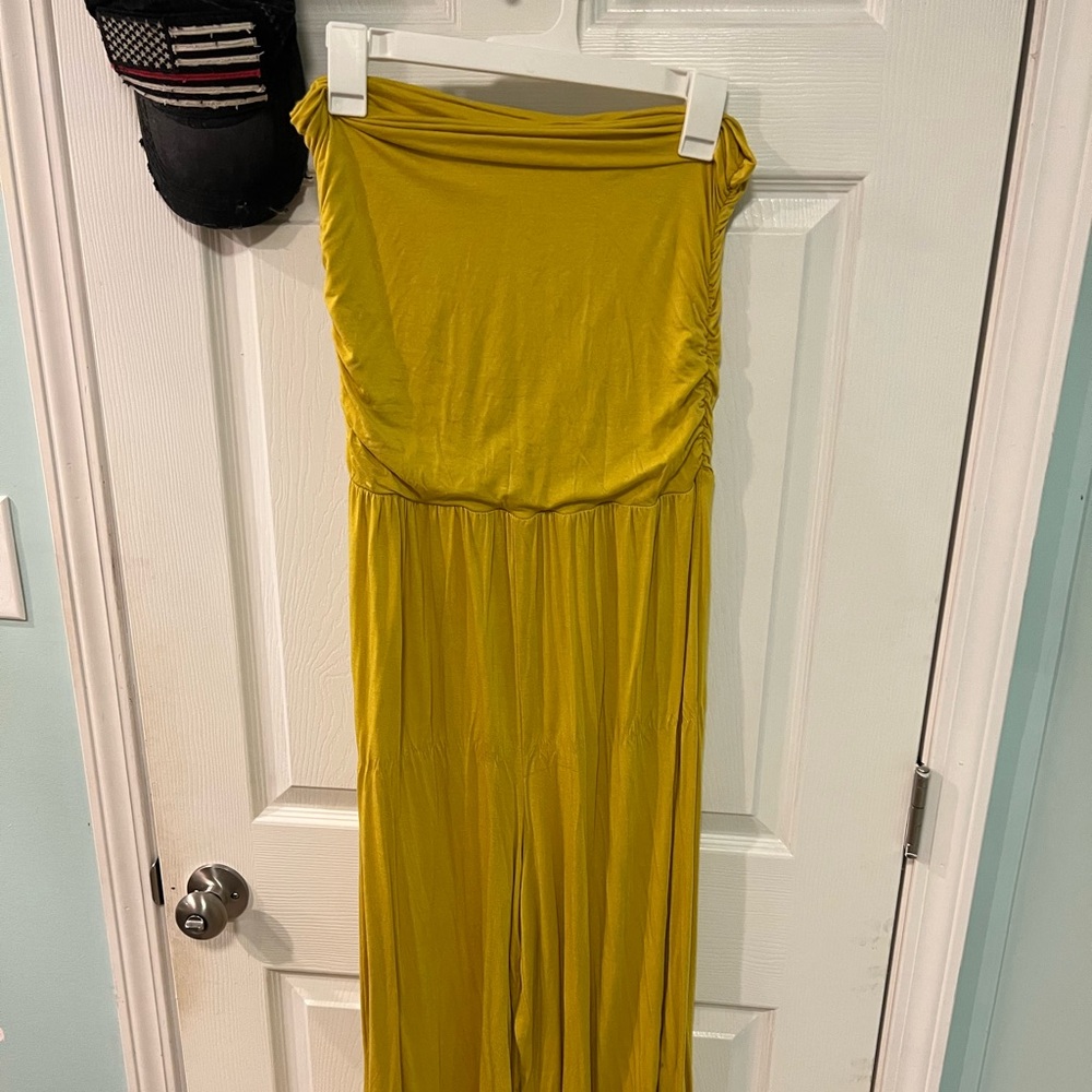 Strapless jumpsuit from local boutique!